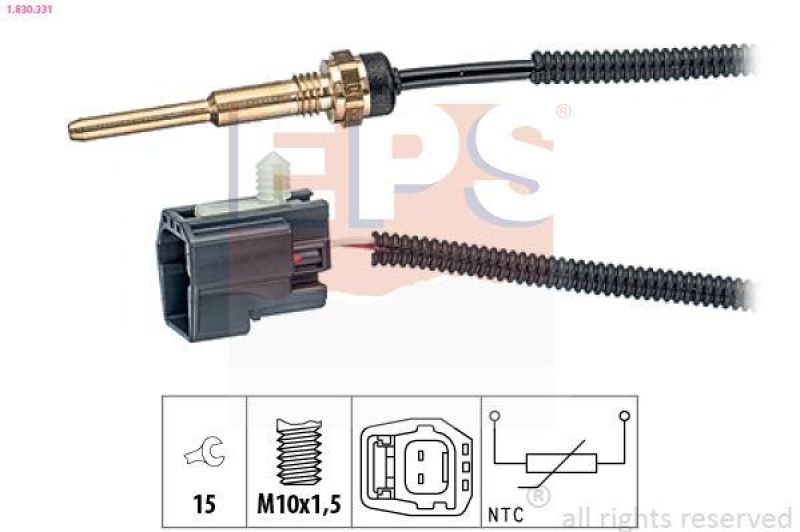 EPS Sensor, Kühlmitteltemperatur Made in Italy - OE Equivalent