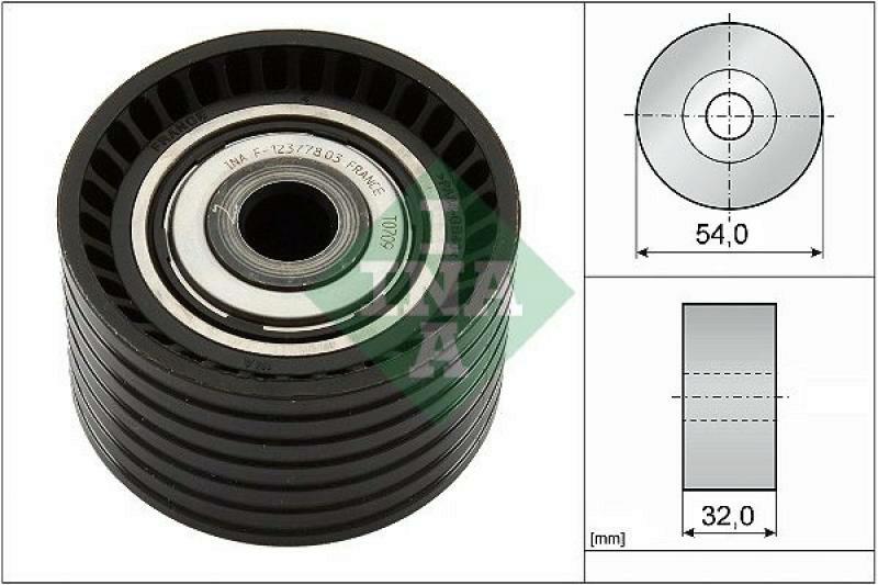 INA Deflection/Guide Pulley, timing belt