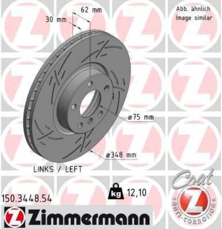 ZIMMERMANN Brake Disc BLACK Z