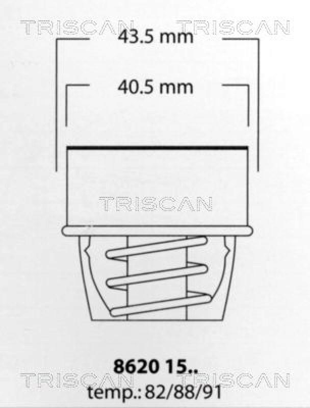 TRISCAN Thermostat f&uuml;r K&uuml;hlmittel / K&uuml;hlerthermostat 8620 1588