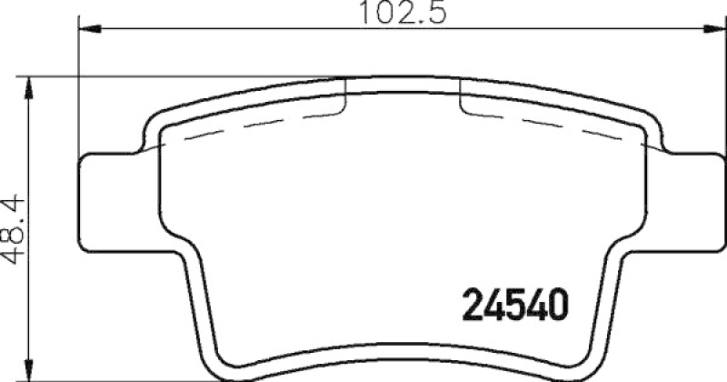 HELLA Brake Pad Set, disc brake