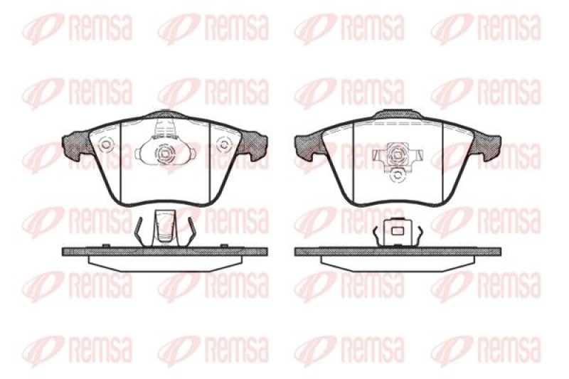 REMSA Brake Pad Set, disc brake