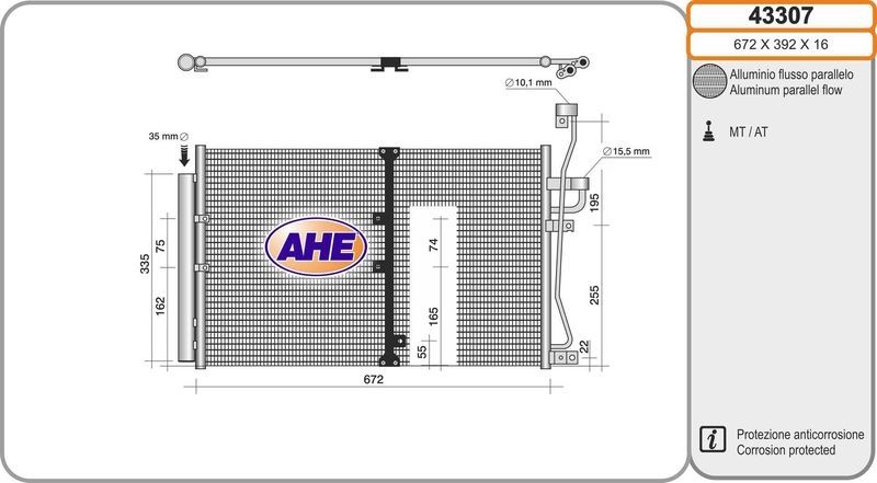 AHE Condenser, air conditioning