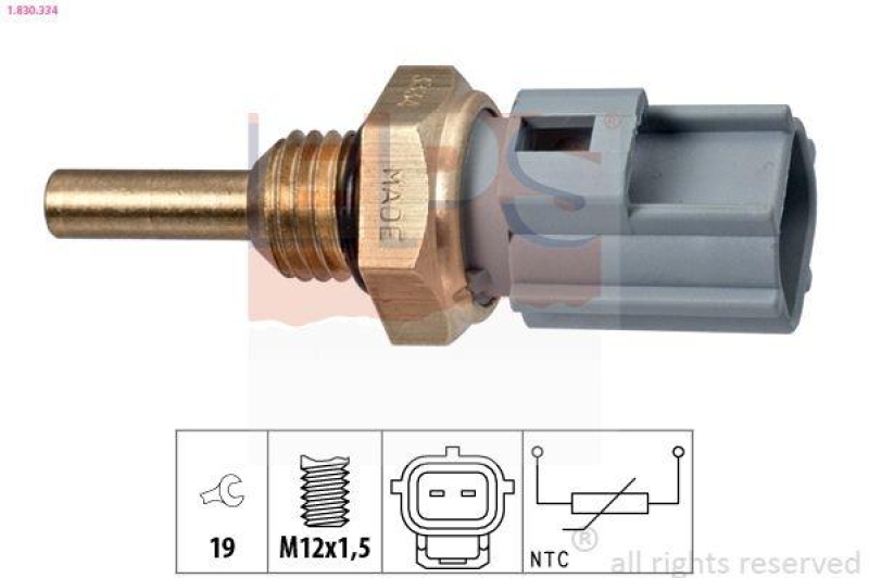 EPS Sensor, Kühlmitteltemperatur Made in Italy - OE Equivalent