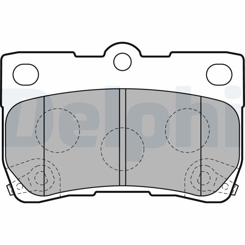 DELPHI Bremsbelagsatz, Scheibenbremse