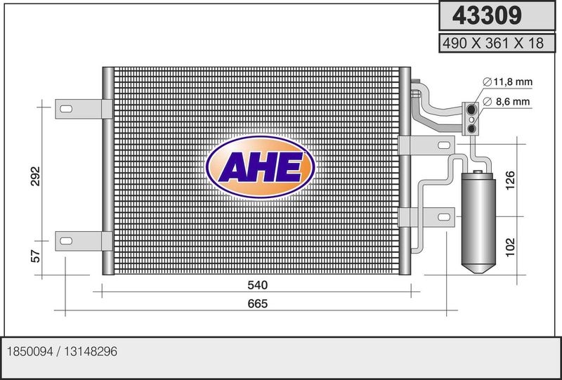 AHE Condenser, air conditioning