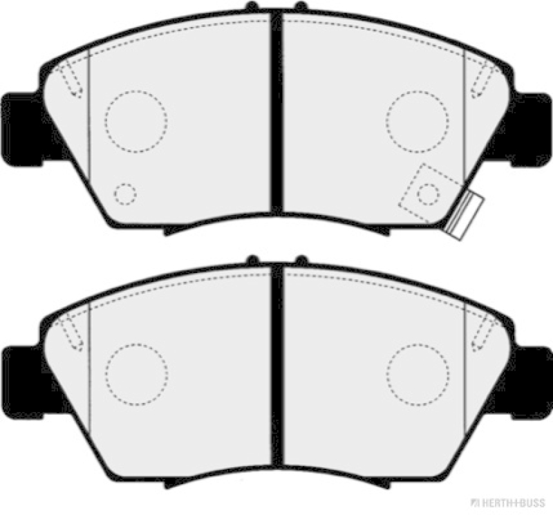 HERTH+BUSS JAKOPARTS Bremsbelagsatz, Scheibenbremse J3604005