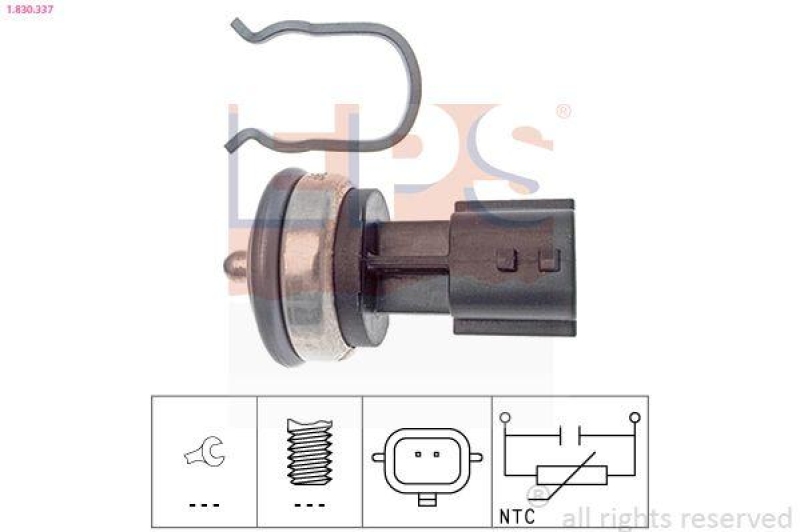 EPS Sensor, Kühlmitteltemperatur Made in Italy - OE Equivalent