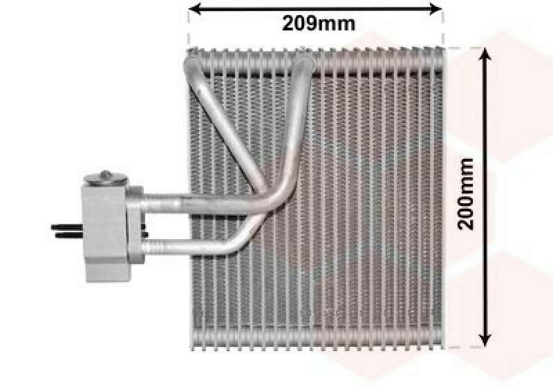 VAN WEZEL Evaporator, air conditioning *** IR PLUS ***