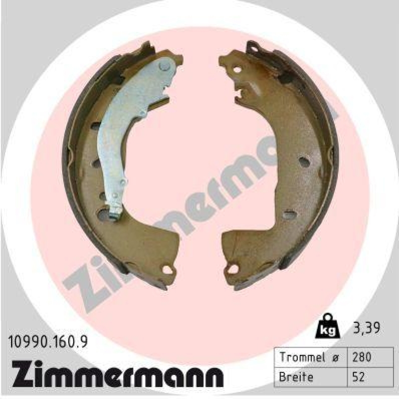 ZIMMERMANN Bremsbackensatz