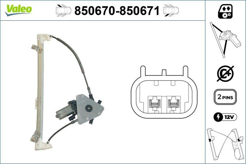 VALEO Fensterheber 850670