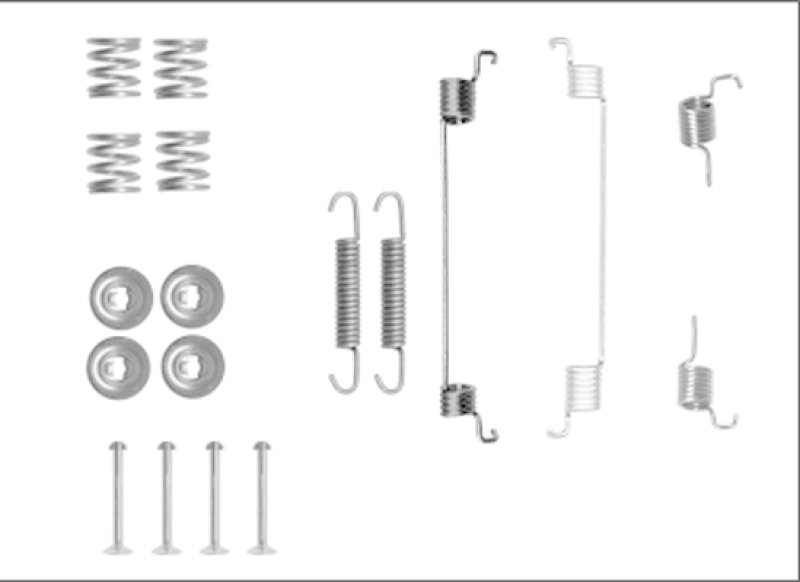 HELLA Accessory Kit, brake shoes