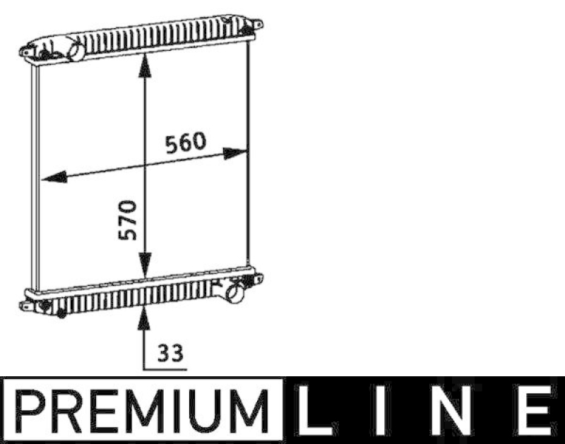 MAHLE K&uuml;hler, Motork&uuml;hlung BEHR *** PREMIUM LINE *** CR 703 000P