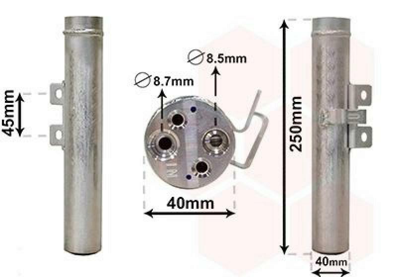 VAN WEZEL Dryer, air conditioning