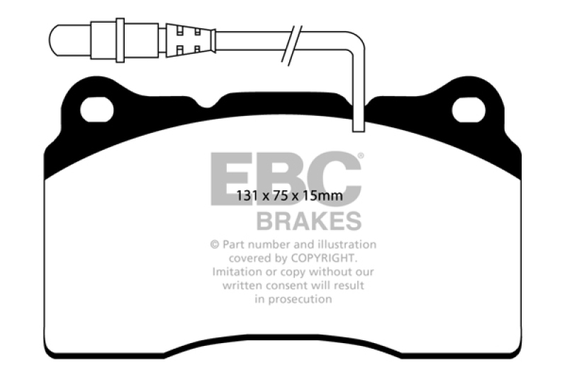 EBC Brakes Bremsbelagsatz, Scheibenbremse