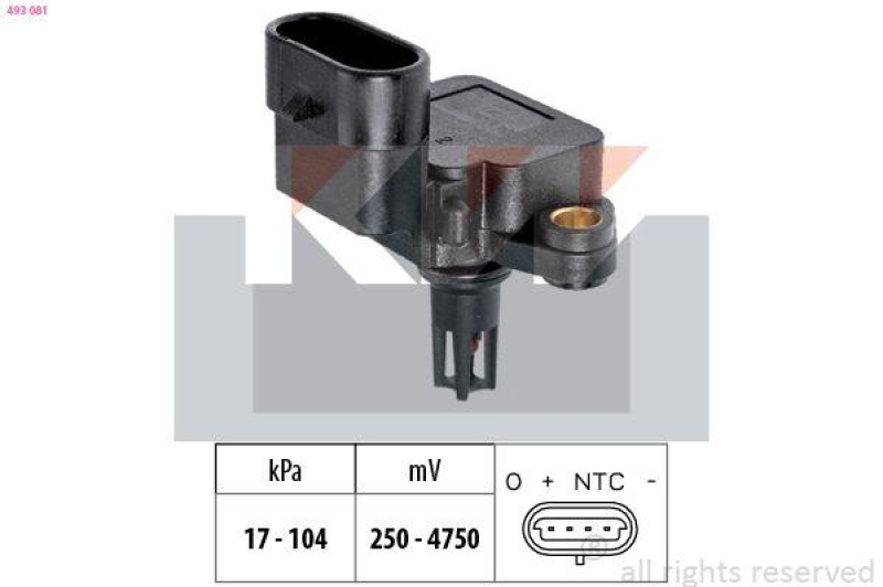 KW Luftdrucksensor, Höhenanpassung Made in Italy - OE Equivalent