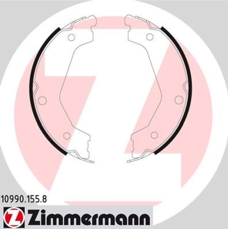 ZIMMERMANN Brake Shoe Set, parking brake