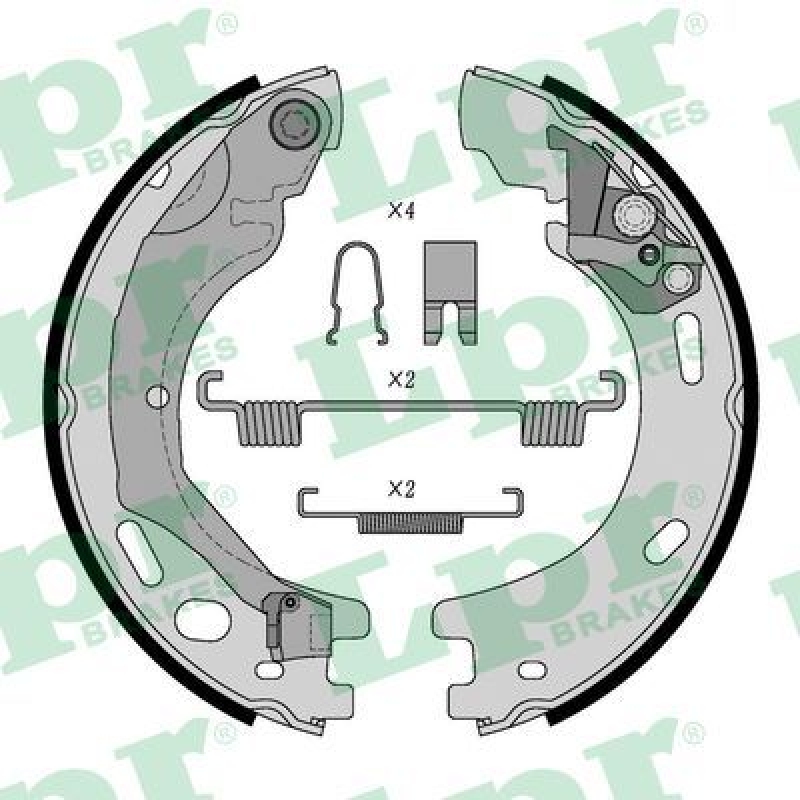 LPR Brake Shoe Set, parking brake