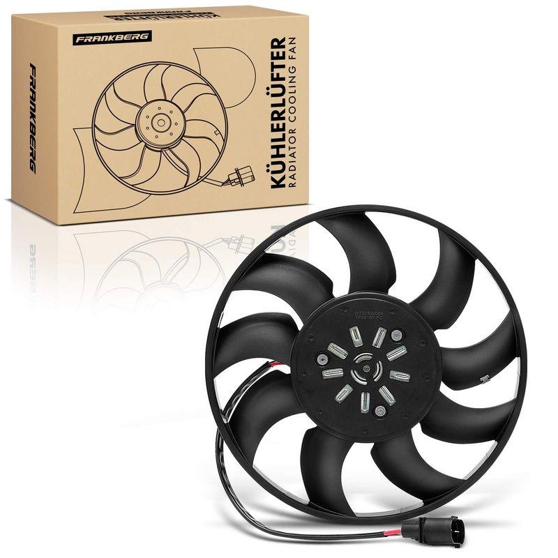 1x Frankberg Motork&uuml;hler Einfachl&uuml;fter ohne K&uuml;hlerl&uuml;fterrahmen passend f&uuml;r Audi A4 8K2 B8 A6 4G2 A7 Q7 Q5 A5 A8 5481FB0043405