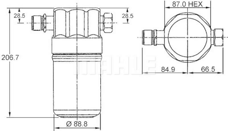 MAHLE Dryer, air conditioning