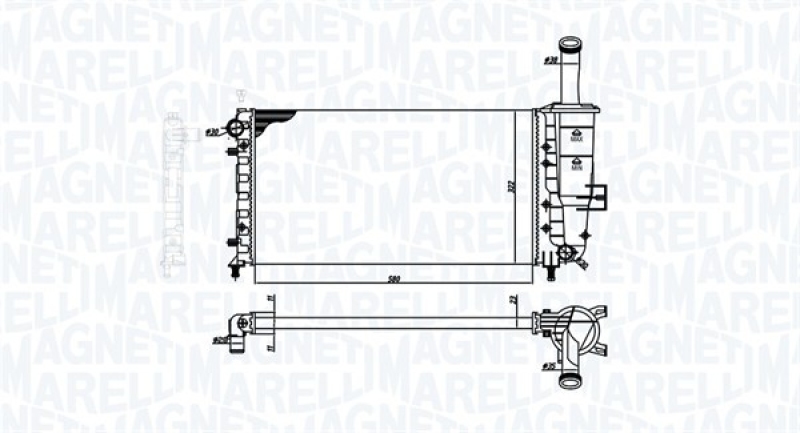 MAGNETI MARELLI Kühler, Motorkühlung