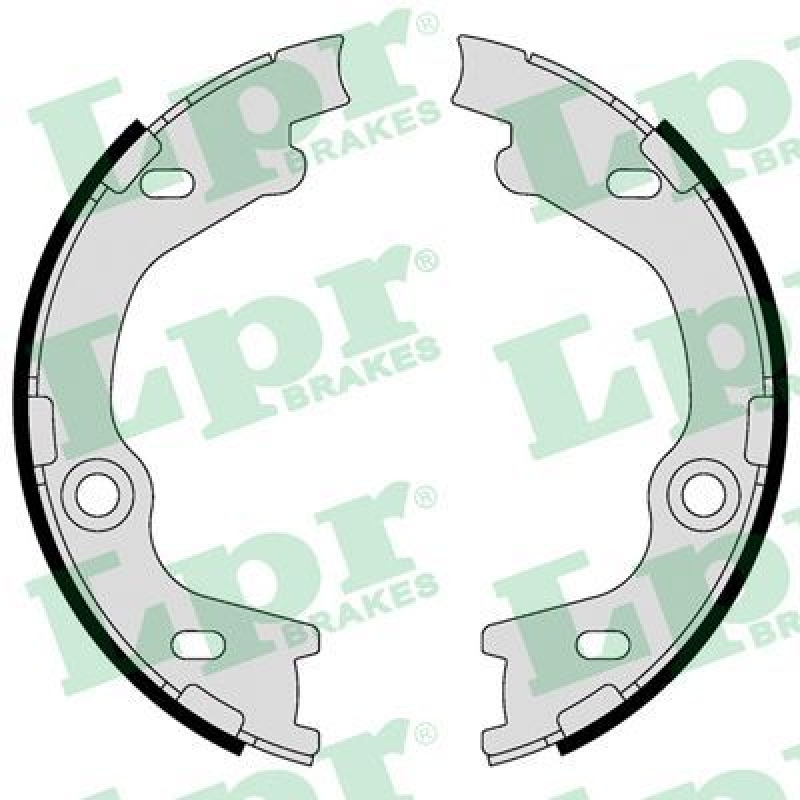 LPR Brake Shoe Set, parking brake