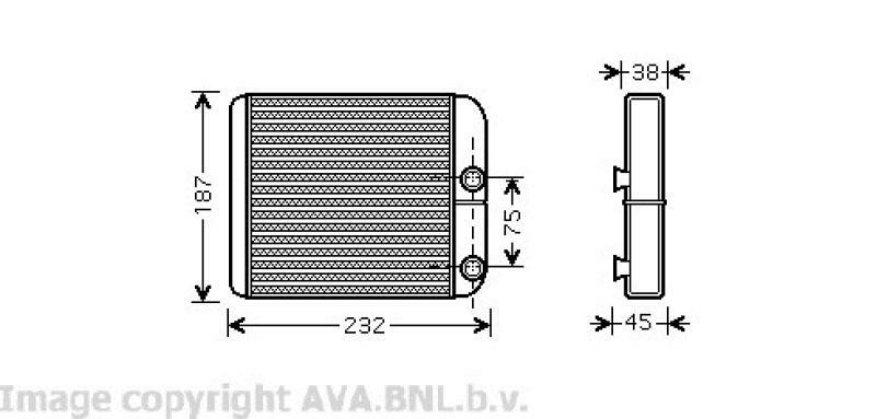 AVA QUALITY COOLING Wärmetauscher, Innenraumheizung