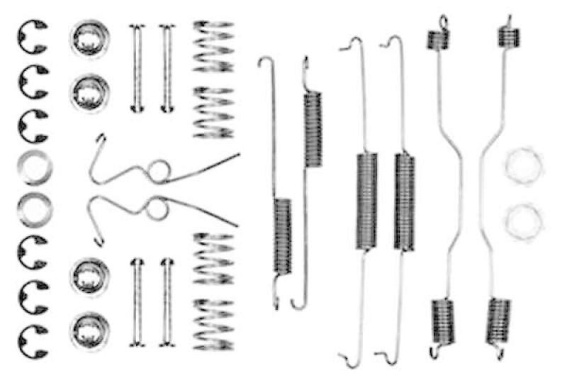 TRW Accessory Kit, brake shoes