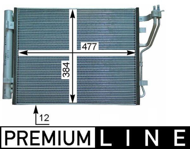 MAHLE Kondensator, Klimaanlage BEHR *** PREMIUM LINE *** AC 709 000P