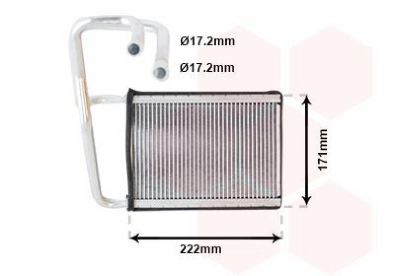 VAN WEZEL W&auml;rmetauscher, Innenraumheizung 83006076