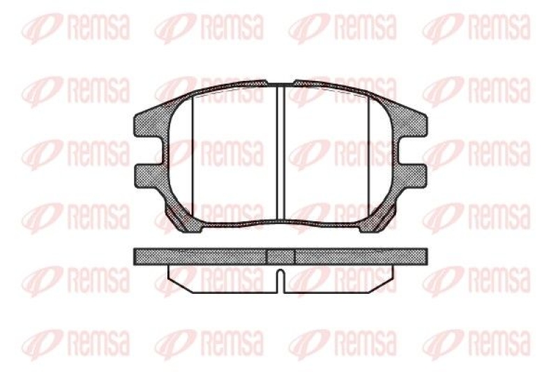 REMSA Brake Pad Set, disc brake