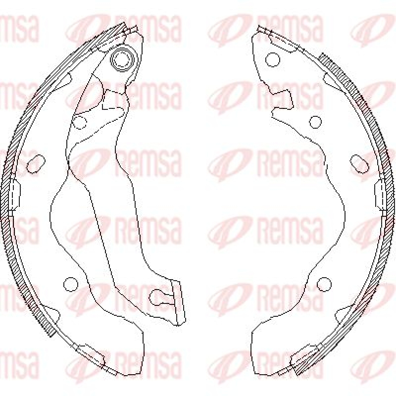 REMSA Brake Shoe Set