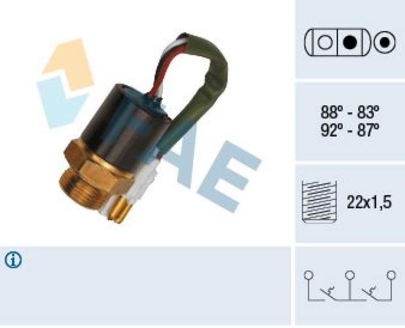 FAE Temperature Switch, radiator fan