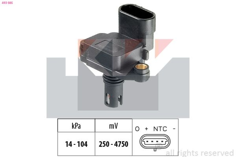 KW Luftdrucksensor, Höhenanpassung Made in Italy - OE Equivalent