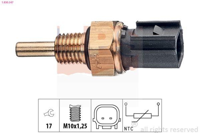EPS Sensor, Kühlmitteltemperatur Made in Italy - OE Equivalent