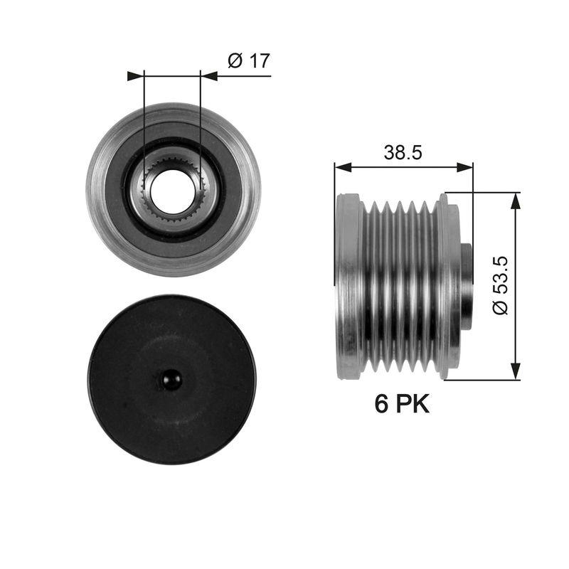 GATES Alternator Freewheel Clutch DriveAlign®