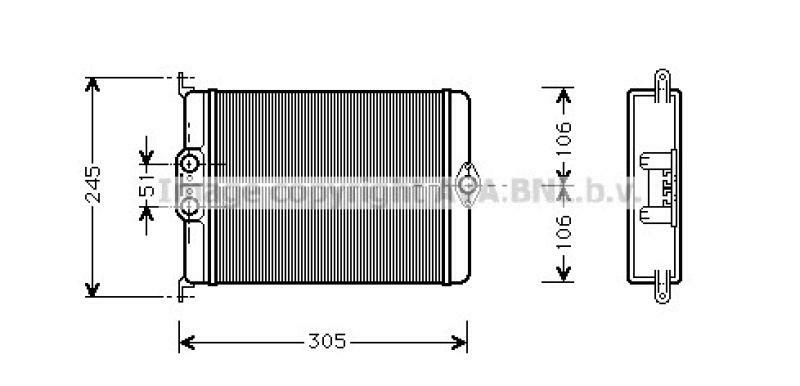 AVA QUALITY COOLING Wärmetauscher, Innenraumheizung