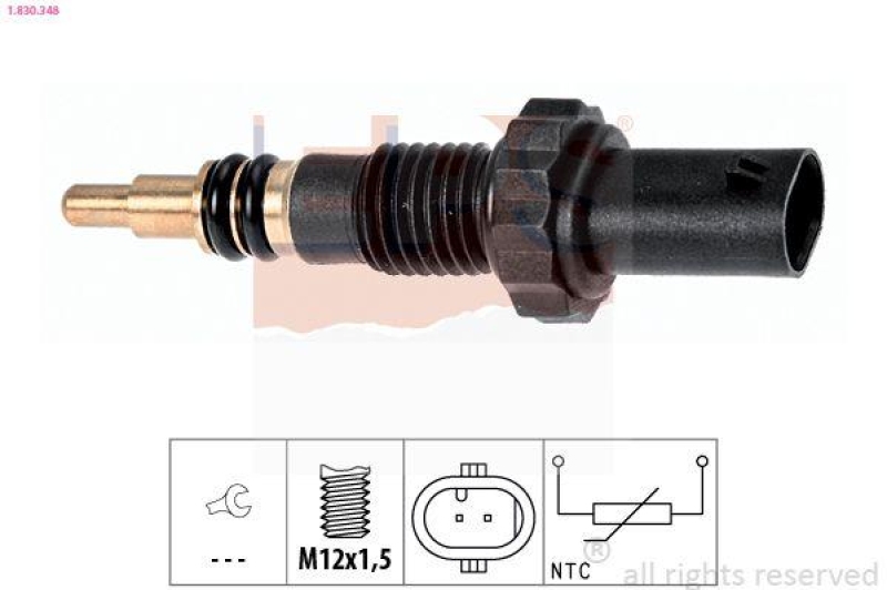 EPS Sensor, Kühlmitteltemperatur Made in Italy - OE Equivalent