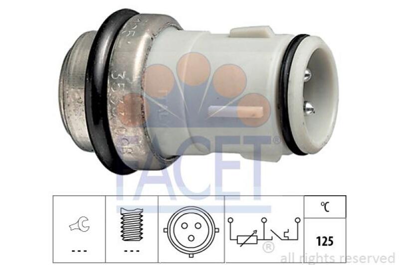 FACET Sensor, coolant temperature Made in Italy - OE Equivalent