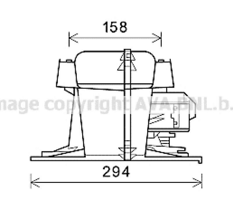 AVA QUALITY COOLING Electric Motor, interior blower