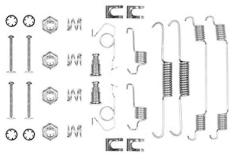 TRW Zubehörsatz Bremsbacken Trommelbremse Montagesatz