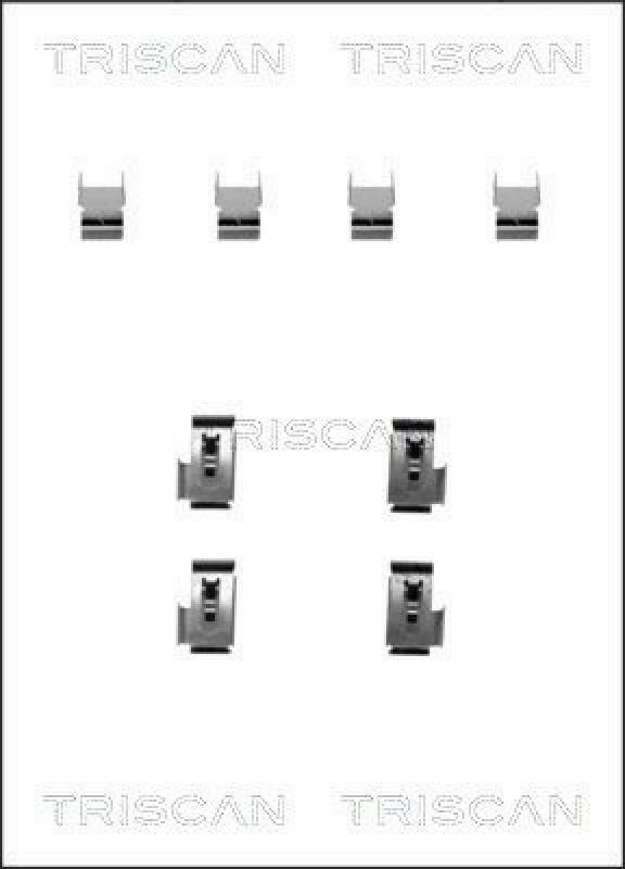 TRISCAN Accessory Kit, disc brake pads