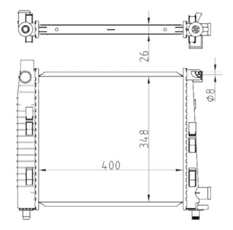 MAHLE Radiator, engine cooling BEHR