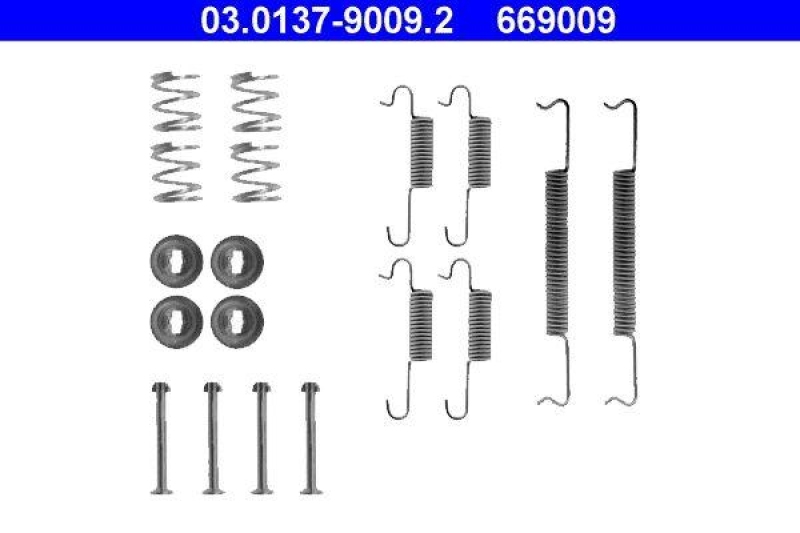 ATE Accessory Kit, brake shoes