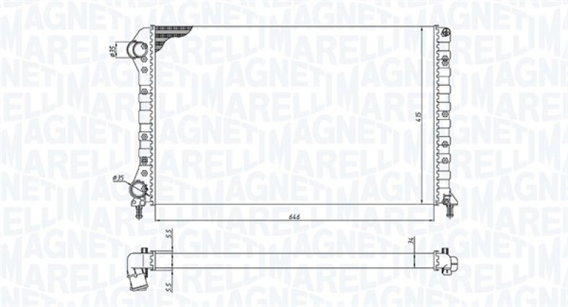 MAGNETI MARELLI Kühler, Motorkühlung