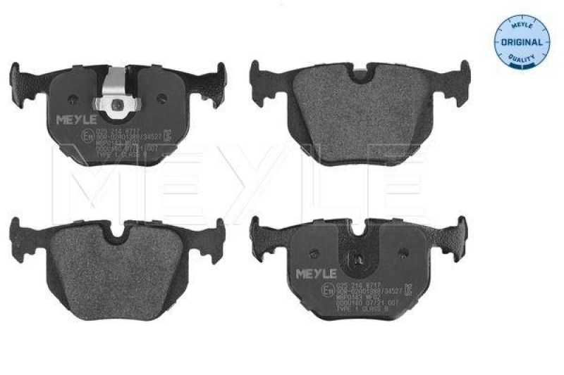 MEYLE Bremsbelagsatz, Scheibenbremse MEYLE-ORIGINAL: True to OE. 025 214 8717