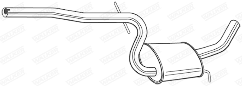 WALKER Endschalld&auml;mpfer