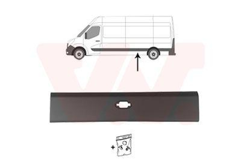 VAN WEZEL Trim/Protection Strip, side panel