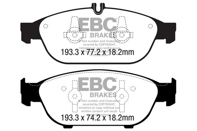 EBC Brakes Bremsbelagsatz, Scheibenbremse