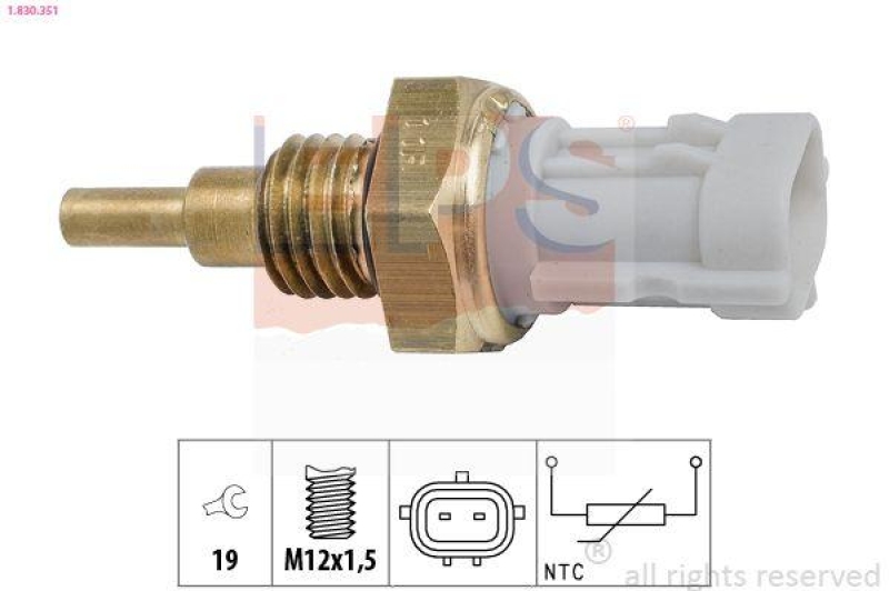 EPS Sensor, Kühlmitteltemperatur Made in Italy - OE Equivalent
